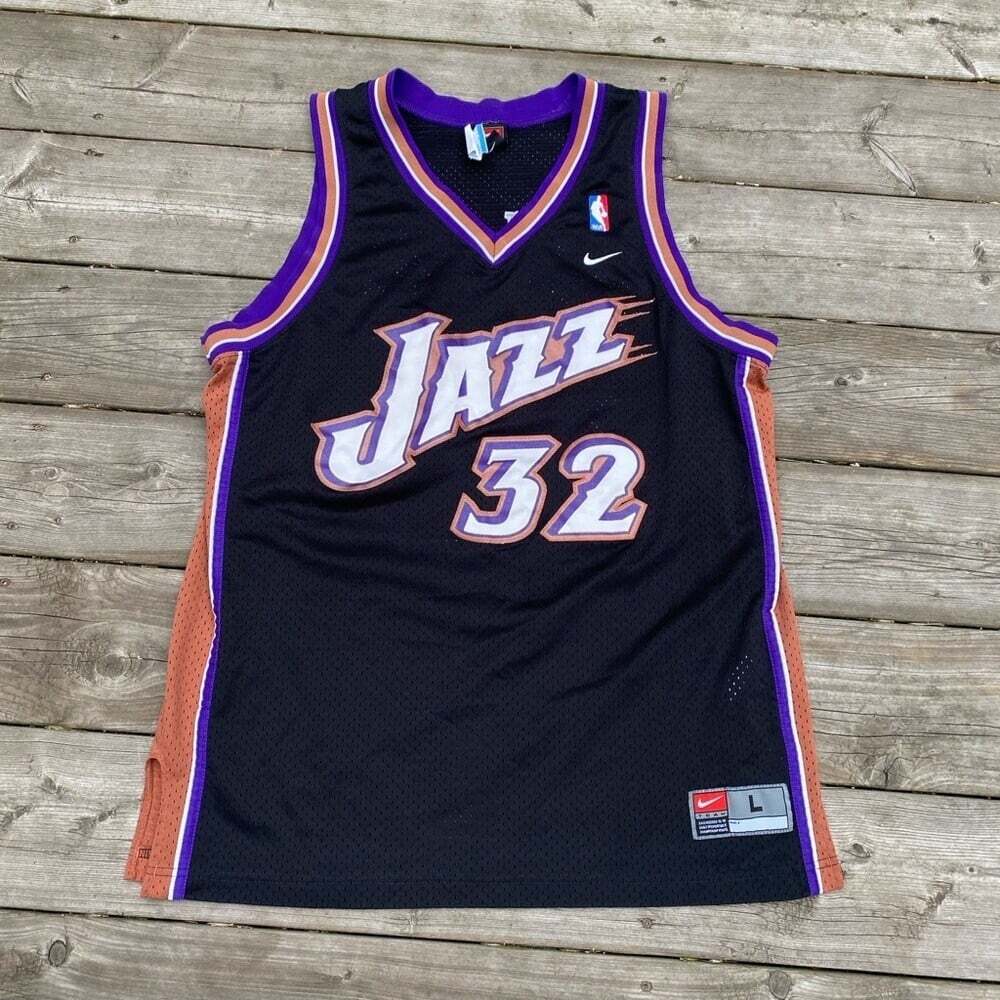 Vintage Nike Karl Malone Utah Jazz Jersey Large